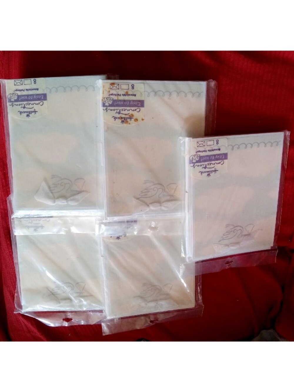 Lot 5 Hallmark Birth Announcements baby boy 8 cards envelopes vintage NOS